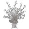Beistle Silver Star Gleam 'N Burst Table Centerpiece Decoration - 15"